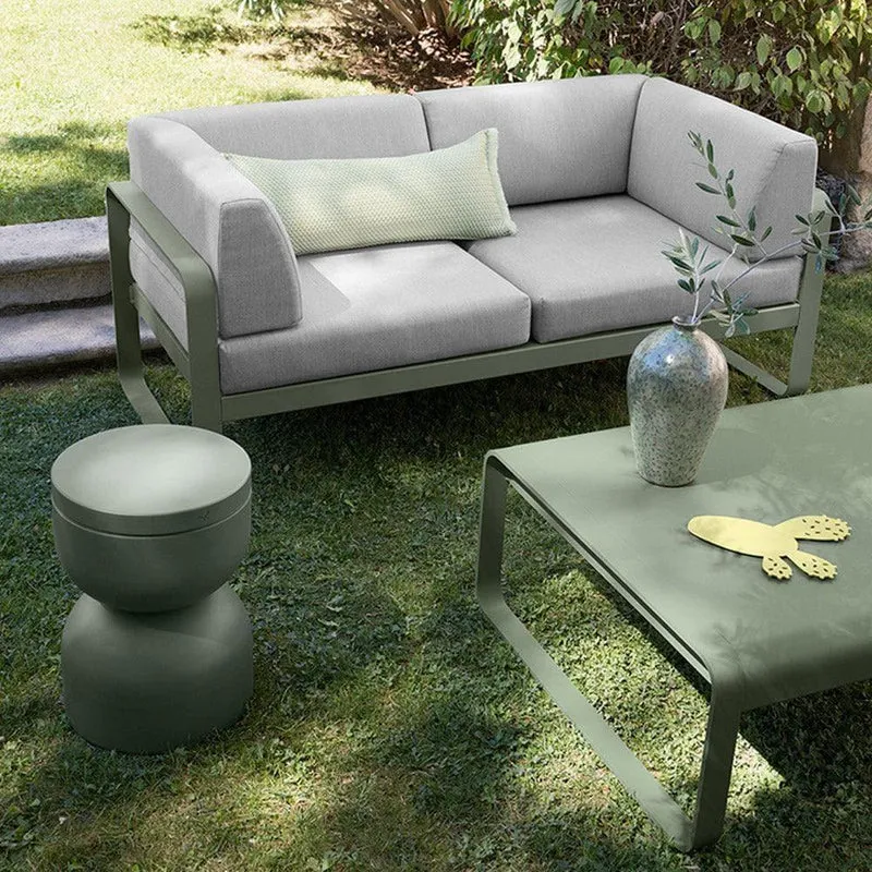Gartensofa BELLEVIE - 2-Sitzer mit Seitenkissen