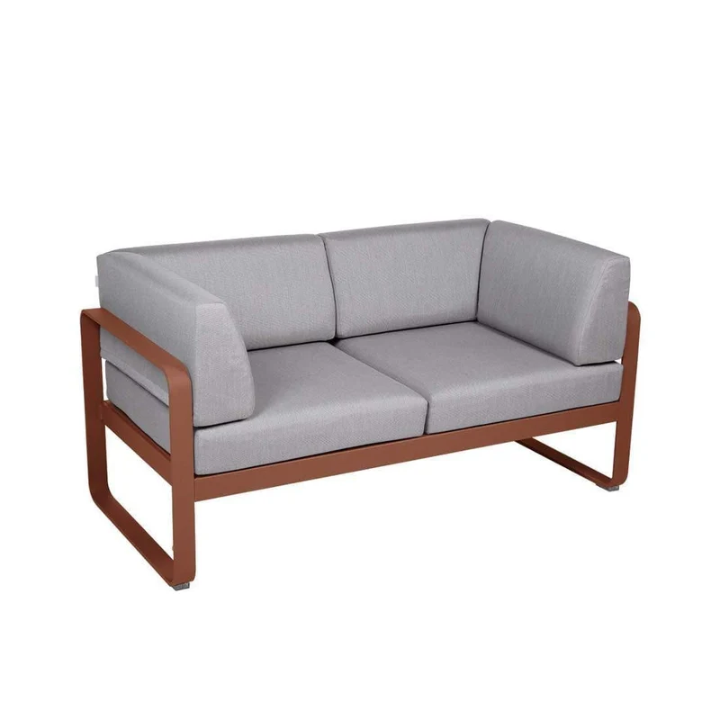 Gartensofa BELLEVIE - 2-Sitzer mit Seitenkissen