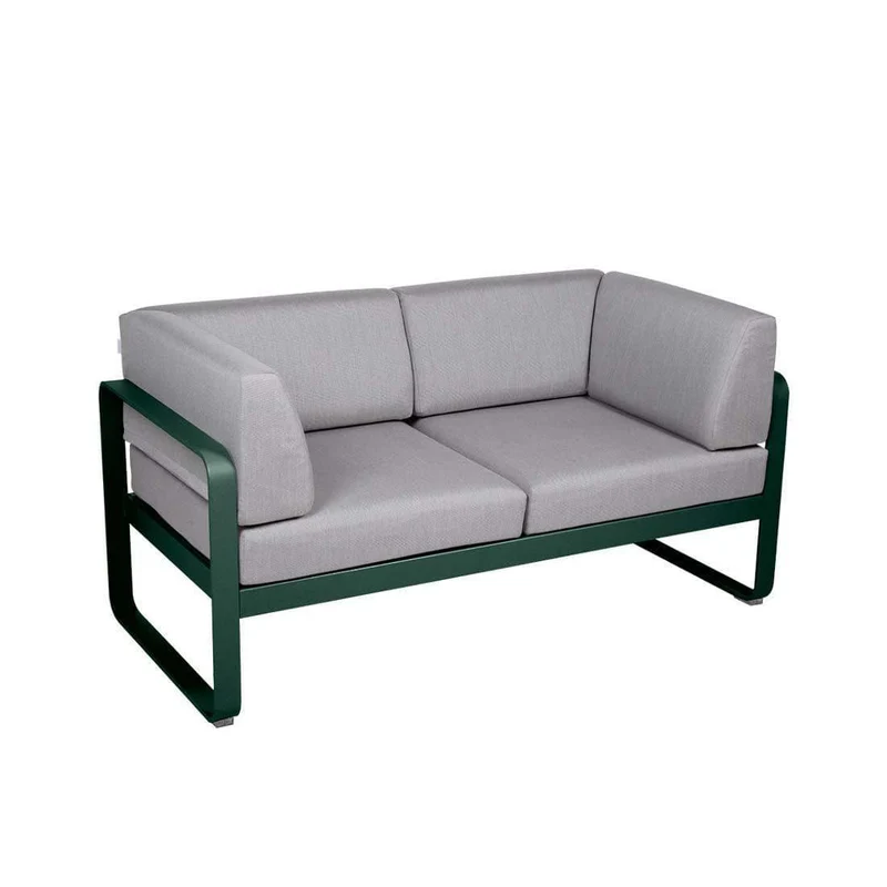 Gartensofa BELLEVIE - 2-Sitzer mit Seitenkissen