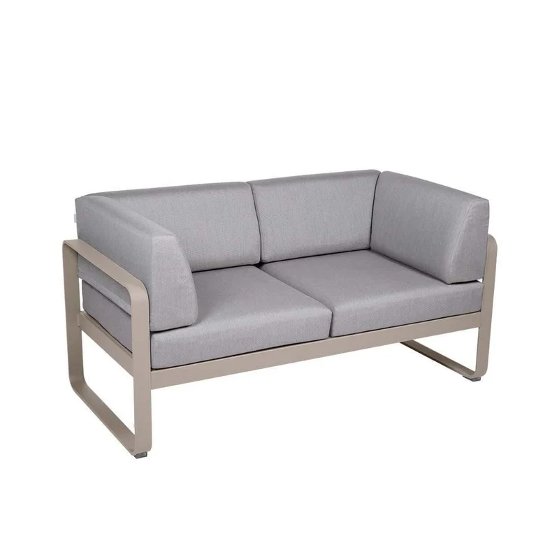 Gartensofa BELLEVIE - 2-Sitzer mit Seitenkissen