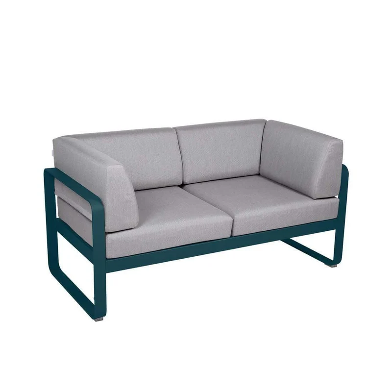 Gartensofa BELLEVIE - 2-Sitzer mit Seitenkissen
