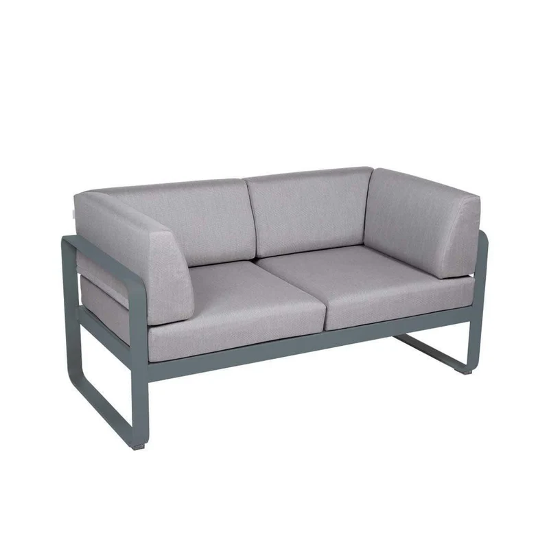 Gartensofa BELLEVIE - 2-Sitzer mit Seitenkissen