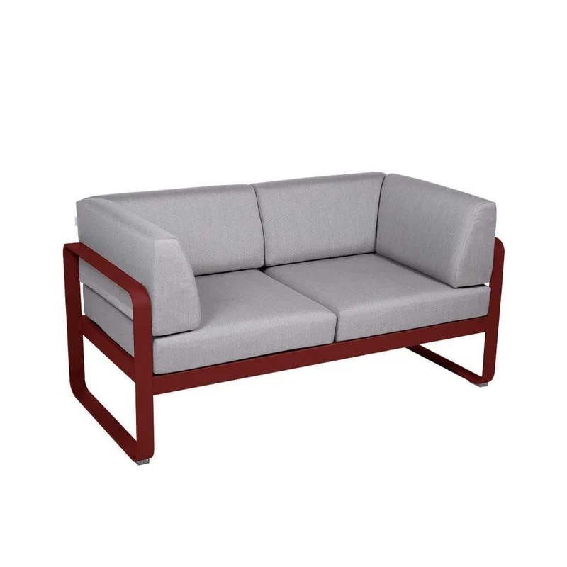 Gartensofa BELLEVIE - 2-Sitzer mit Seitenkissen