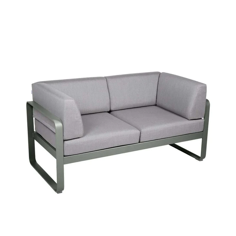 Gartensofa BELLEVIE - 2-Sitzer mit Seitenkissen