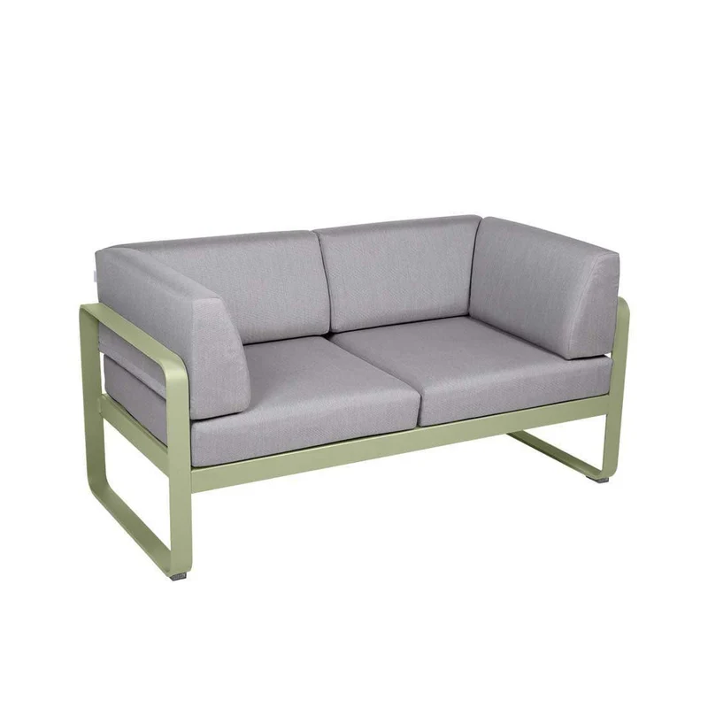 Gartensofa BELLEVIE - 2-Sitzer mit Seitenkissen