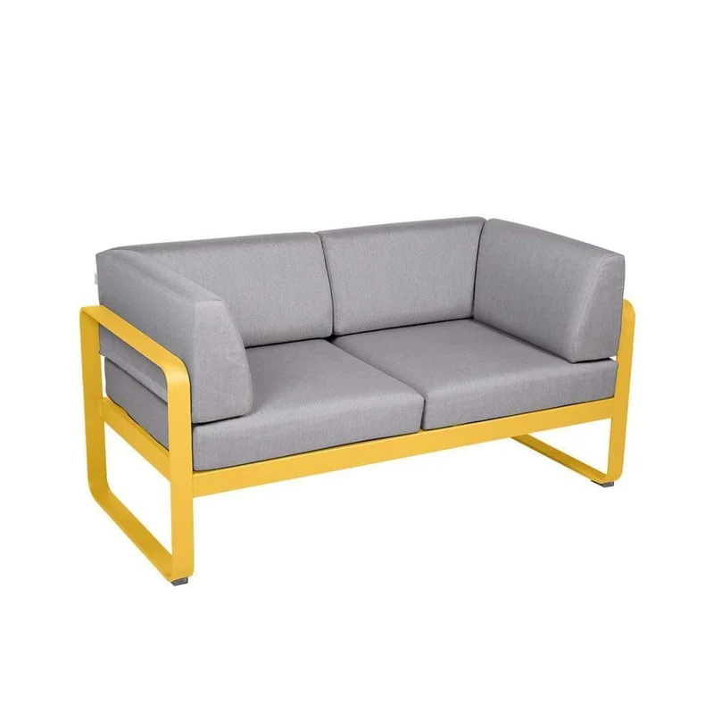 Gartensofa BELLEVIE - 2-Sitzer mit Seitenkissen