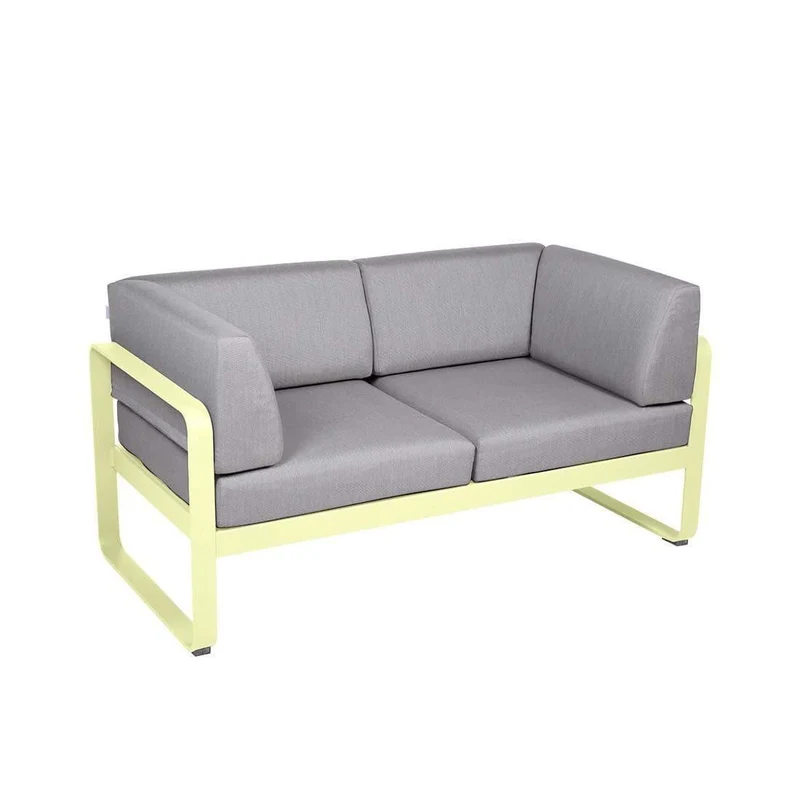 Gartensofa BELLEVIE - 2-Sitzer mit Seitenkissen
