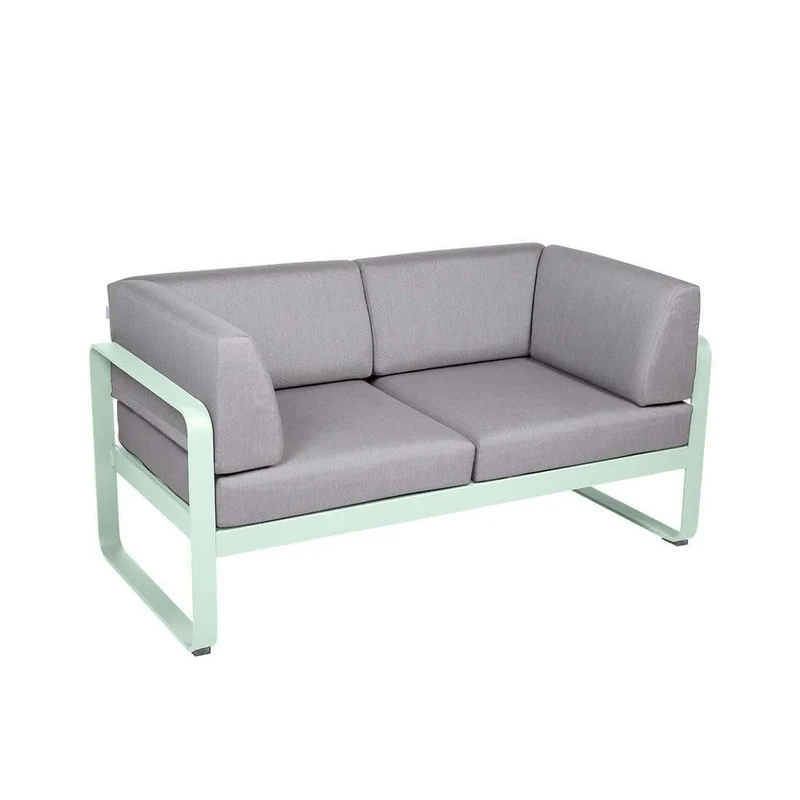Gartensofa BELLEVIE - 2-Sitzer mit Seitenkissen