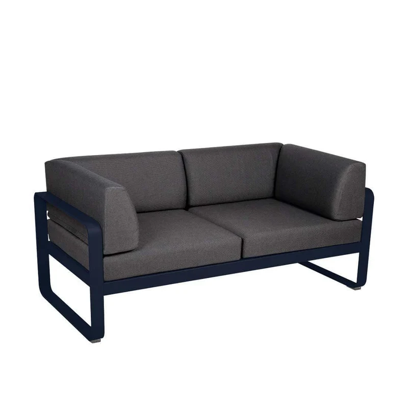 Gartensofa BELLEVIE - 2-Sitzer mit Seitenkissen