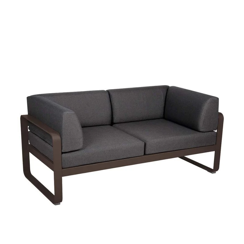 Gartensofa BELLEVIE - 2-Sitzer mit Seitenkissen