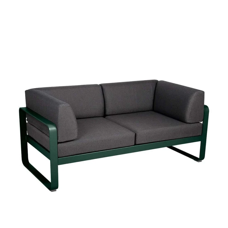 Gartensofa BELLEVIE - 2-Sitzer mit Seitenkissen