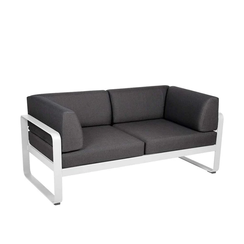 Gartensofa BELLEVIE - 2-Sitzer mit Seitenkissen