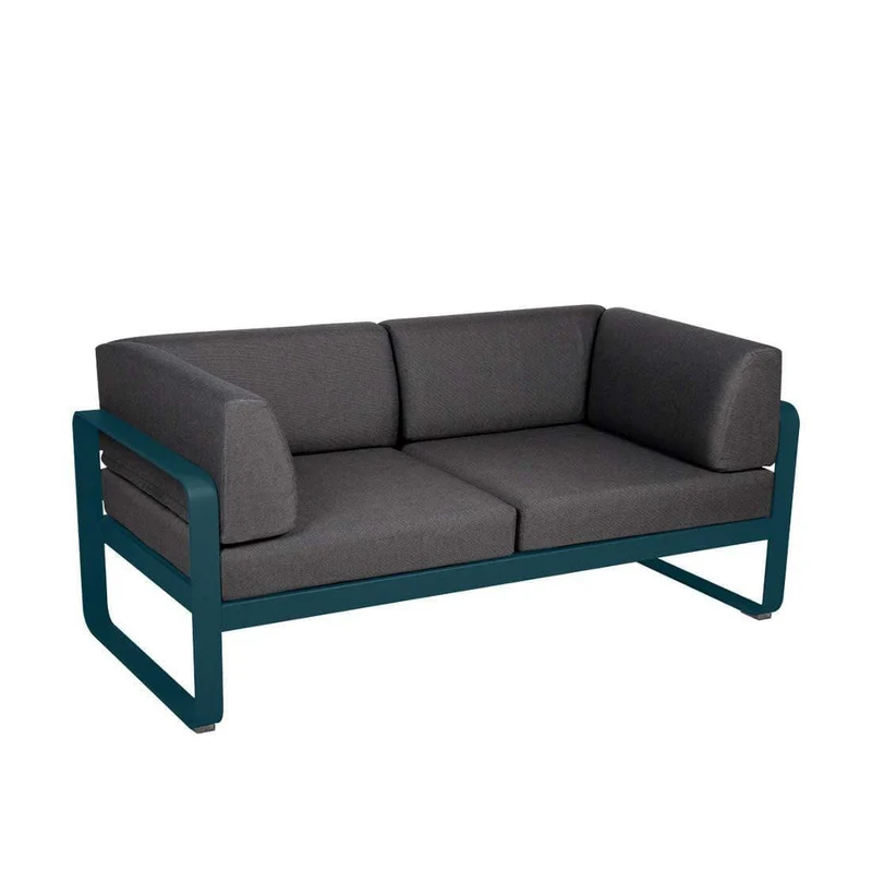 Gartensofa BELLEVIE - 2-Sitzer mit Seitenkissen