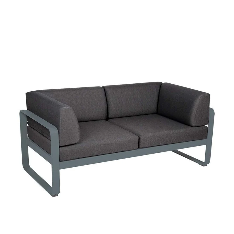 Gartensofa BELLEVIE - 2-Sitzer mit Seitenkissen