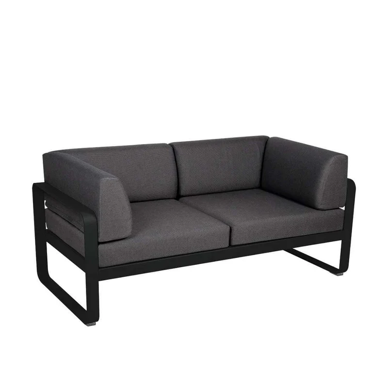 Gartensofa BELLEVIE - 2-Sitzer mit Seitenkissen
