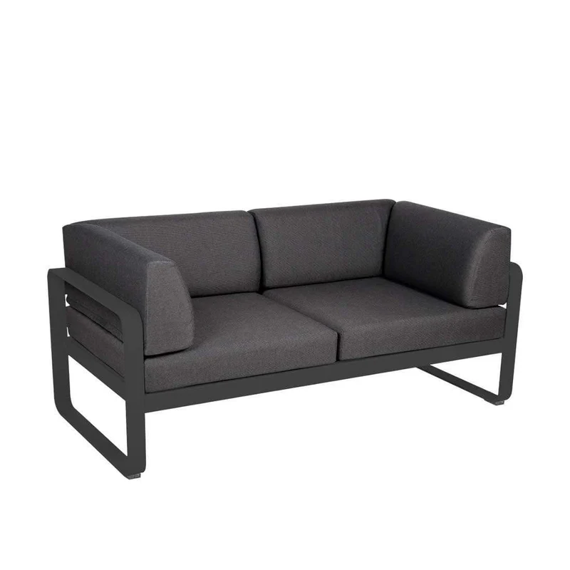 Gartensofa BELLEVIE - 2-Sitzer mit Seitenkissen