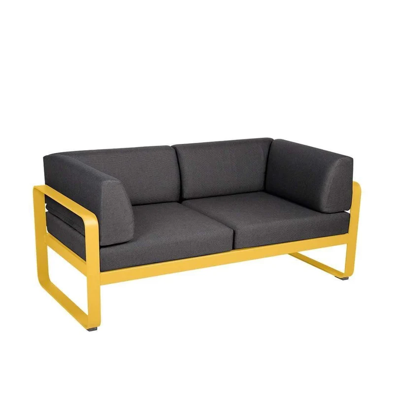 Gartensofa BELLEVIE - 2-Sitzer mit Seitenkissen