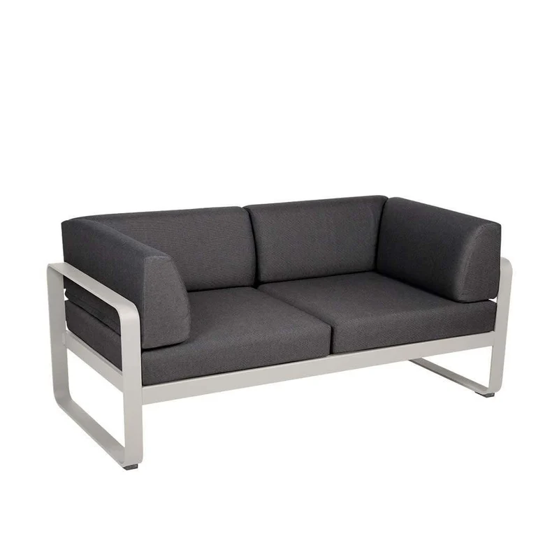 Gartensofa BELLEVIE - 2-Sitzer mit Seitenkissen