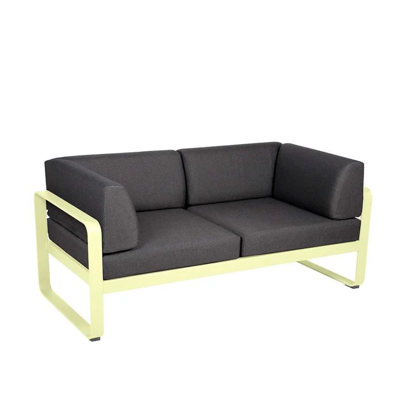 Gartensofa BELLEVIE - 2-Sitzer mit Seitenkissen