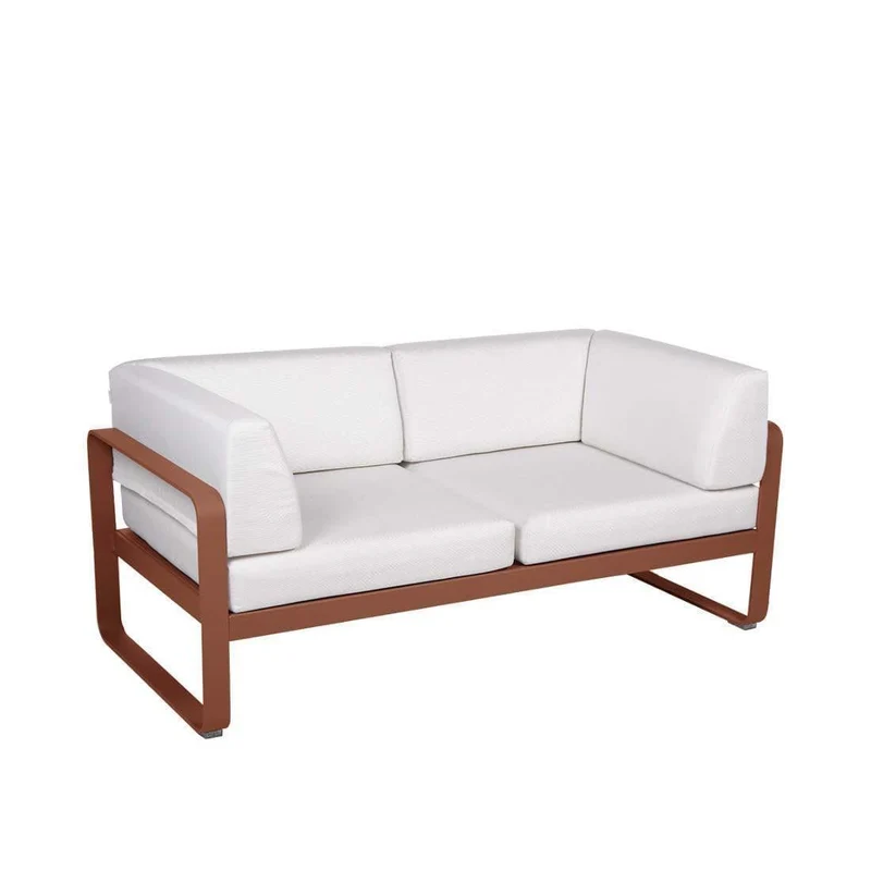 Gartensofa BELLEVIE - 2-Sitzer mit Seitenkissen