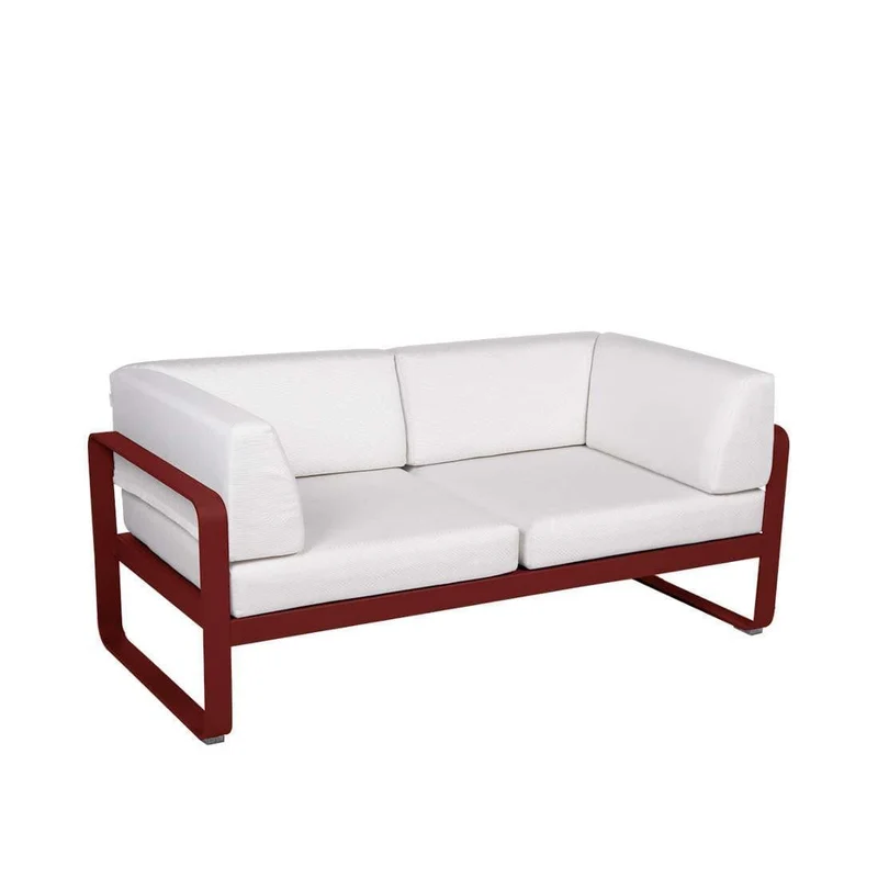 Gartensofa BELLEVIE - 2-Sitzer mit Seitenkissen
