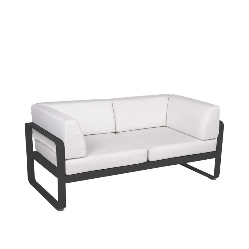 Gartensofa BELLEVIE - 2-Sitzer mit Seitenkissen