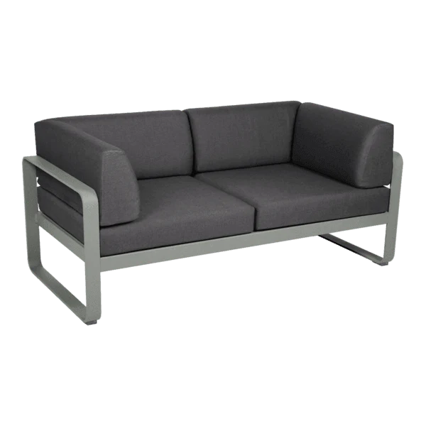 Gartensofa BELLEVIE - 2-Sitzer mit Seitenkissen