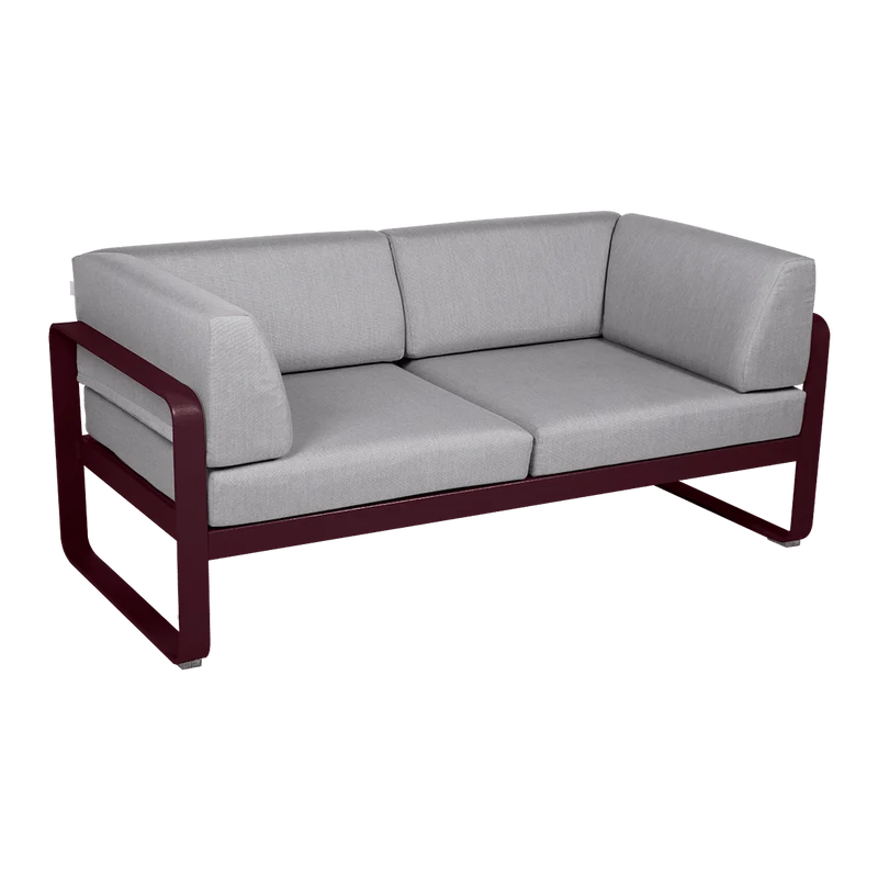 Gartensofa BELLEVIE - 2-Sitzer mit Seitenkissen