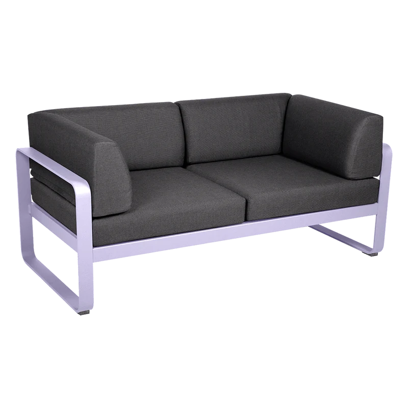 Gartensofa BELLEVIE - 2-Sitzer mit Seitenkissen
