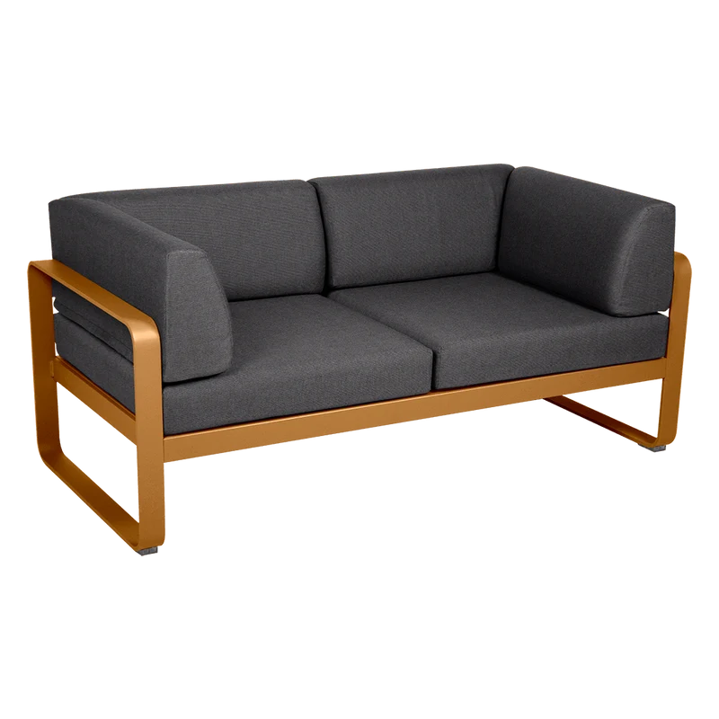 Gartensofa BELLEVIE - 2-Sitzer mit Seitenkissen