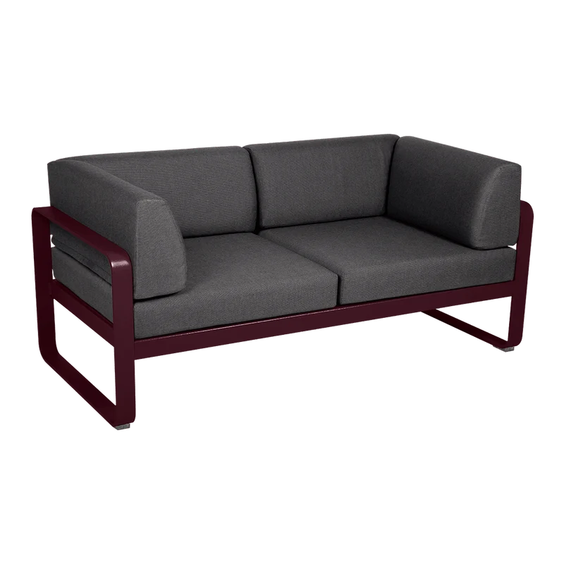 Gartensofa BELLEVIE - 2-Sitzer mit Seitenkissen