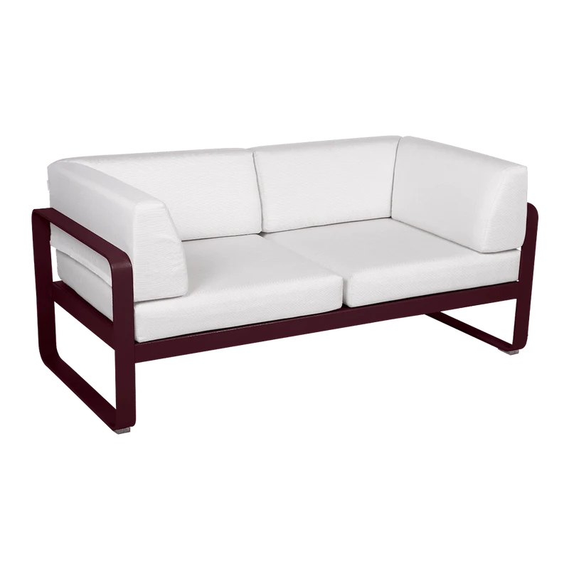 Gartensofa BELLEVIE - 2-Sitzer mit Seitenkissen