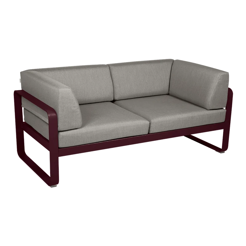 Gartensofa BELLEVIE - 2-Sitzer mit Seitenkissen