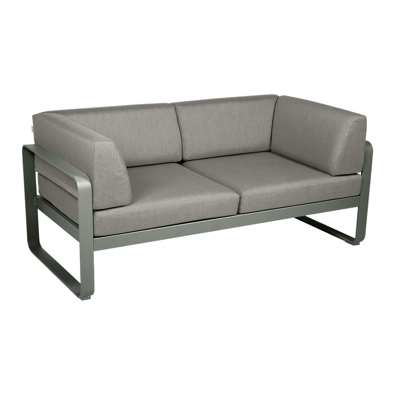 Gartensofa BELLEVIE - 2-Sitzer mit Seitenkissen