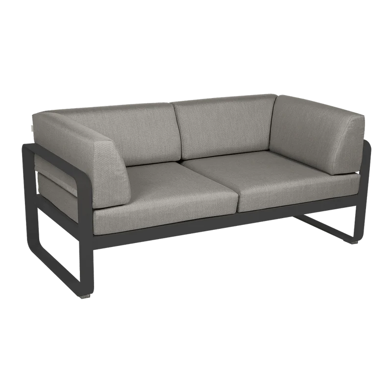 Gartensofa BELLEVIE - 2-Sitzer mit Seitenkissen