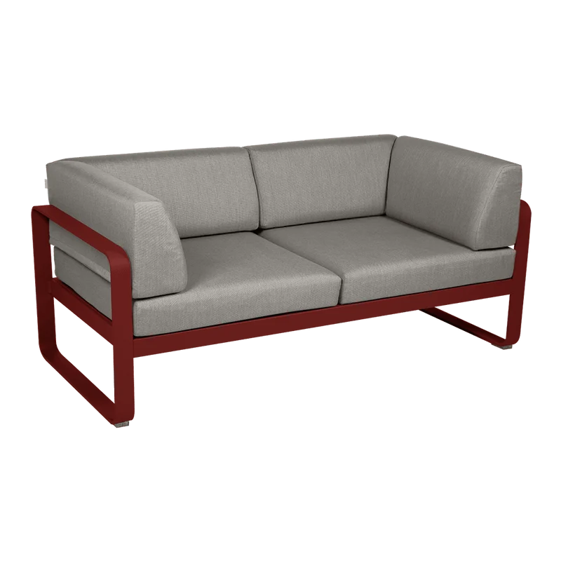 Gartensofa BELLEVIE - 2-Sitzer mit Seitenkissen
