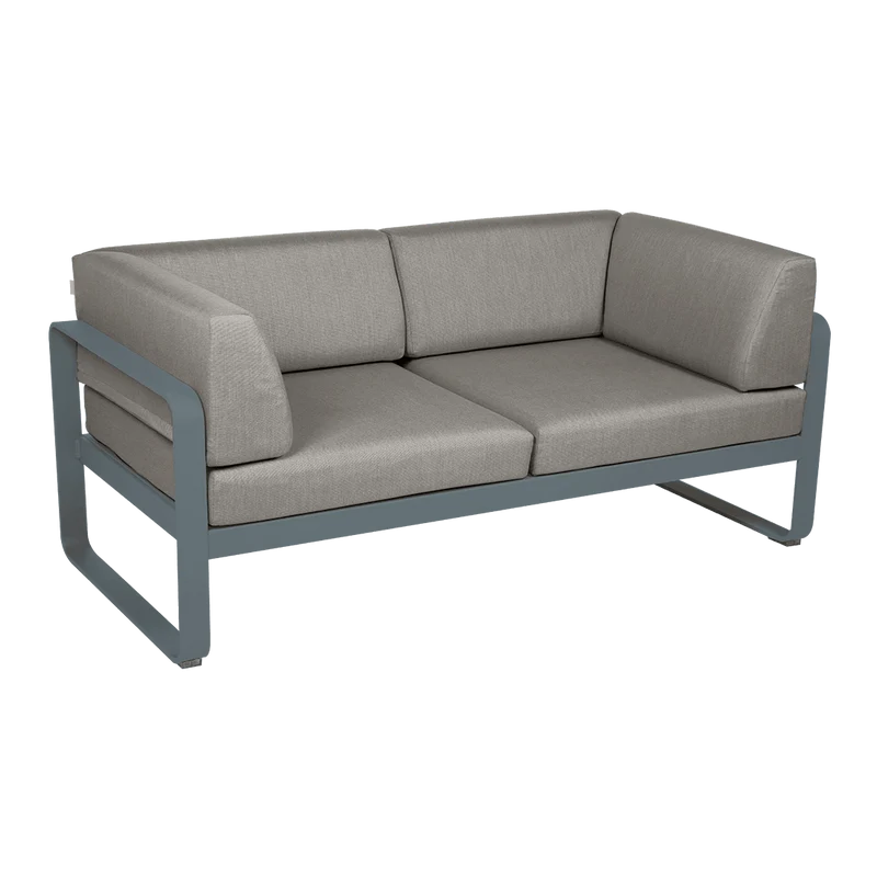 Gartensofa BELLEVIE - 2-Sitzer mit Seitenkissen