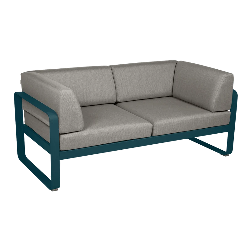 Gartensofa BELLEVIE - 2-Sitzer mit Seitenkissen