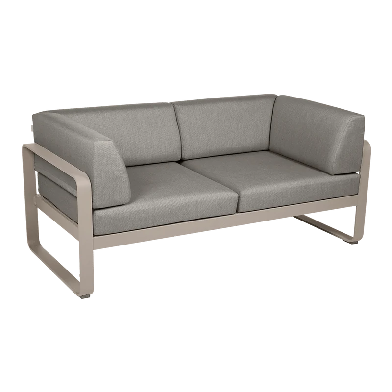 Gartensofa BELLEVIE - 2-Sitzer mit Seitenkissen