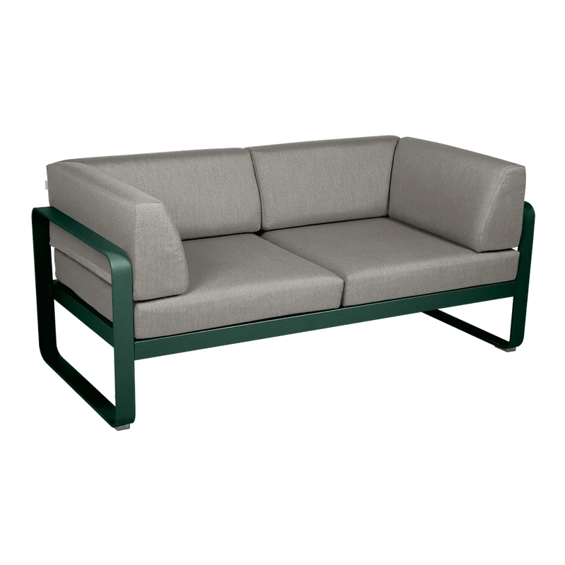 Gartensofa BELLEVIE - 2-Sitzer mit Seitenkissen