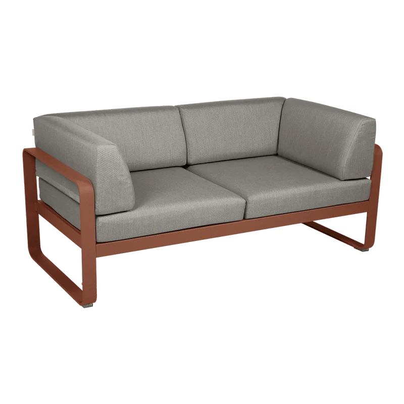 Gartensofa BELLEVIE - 2-Sitzer mit Seitenkissen