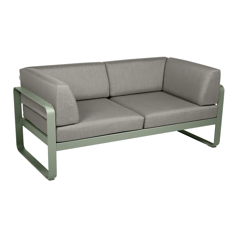 Gartensofa BELLEVIE - 2-Sitzer mit Seitenkissen