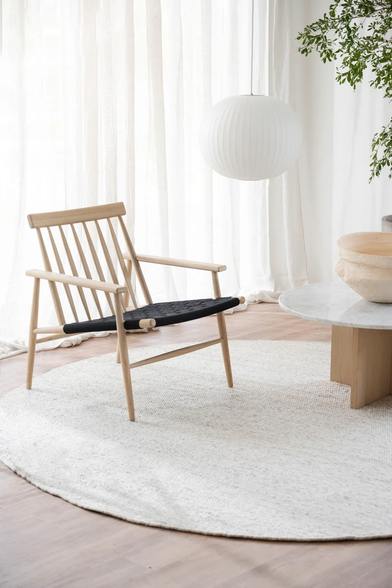 Wollteppich ø250cm, creme