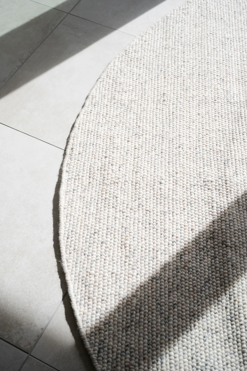 Wollteppich ø250cm, creme