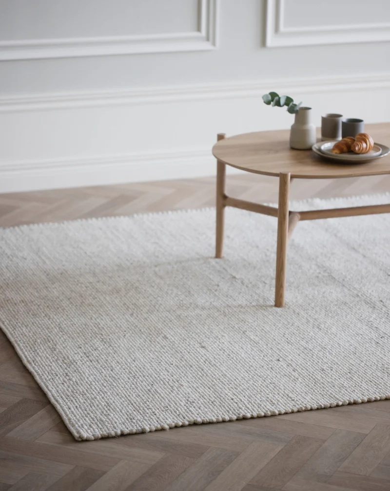 Wollteppich 240x340cm, creme