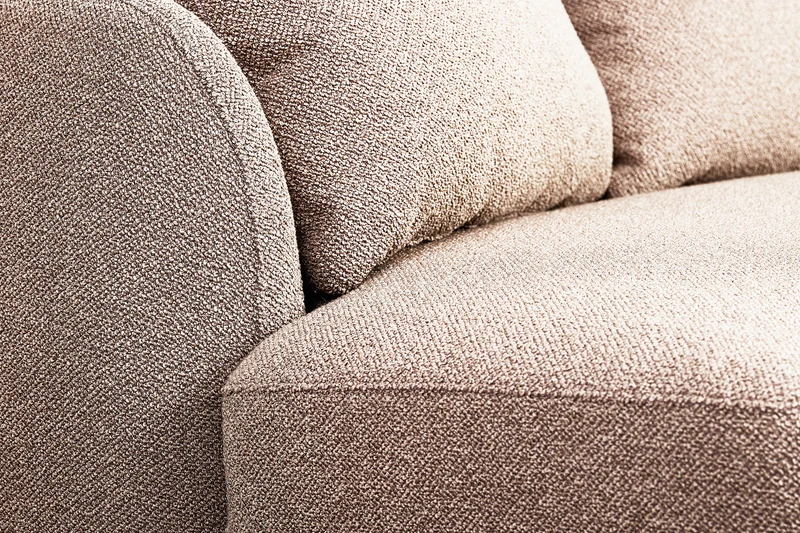Modulares Sofa Lanomi in beige Bouclé