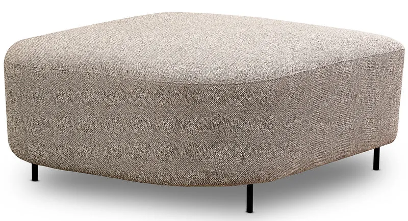 Modulares Ecksofa Lanomi U-förmig, linksseitig, beige Bouclé