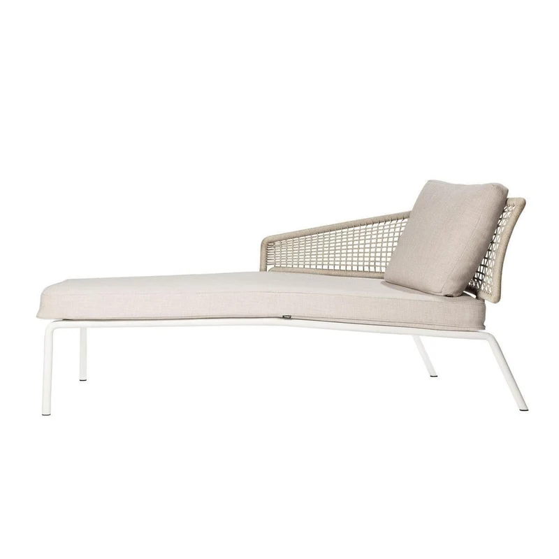 Eckmodul CTR Links - Linen/Weiß