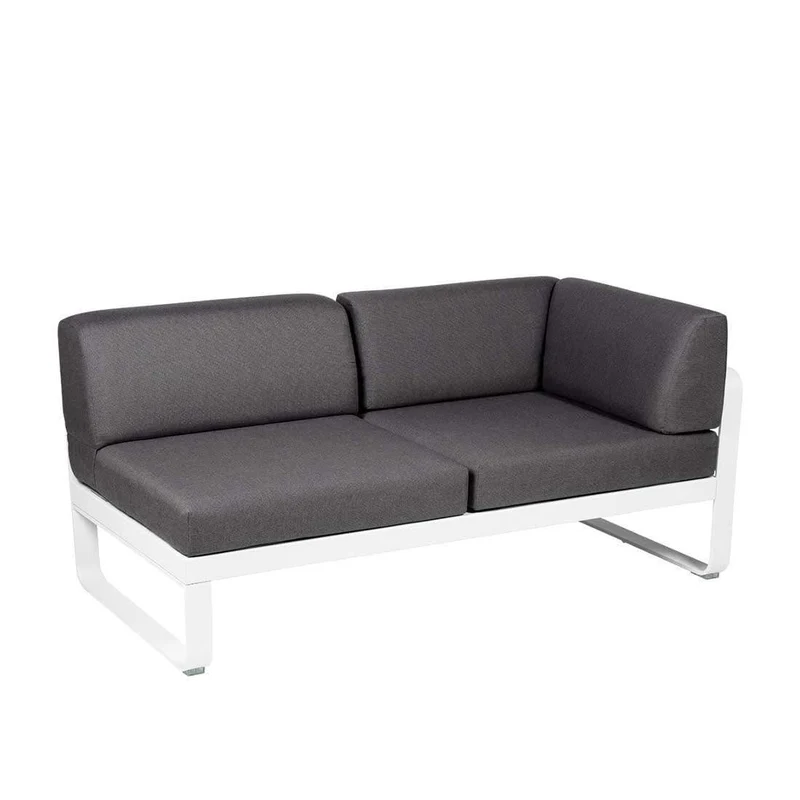 2-Sitzer Eckelement BELLEVIE mit Seitenkissen - Rechts
