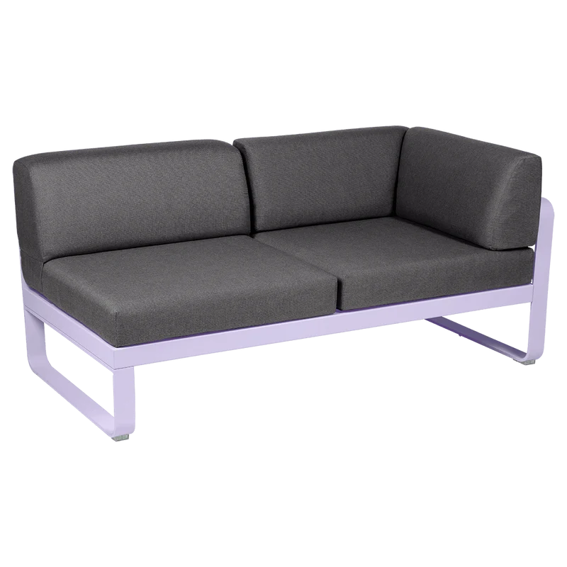 2-Sitzer Eckelement BELLEVIE mit Seitenkissen - Rechts